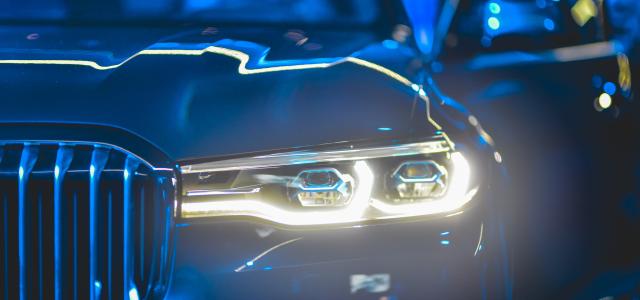 blue luxury car by Zakaria Zayane courtesy of Unsplash.